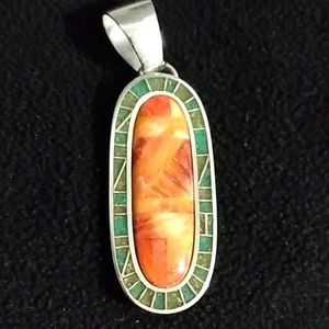 Genuine turquoise pendant.